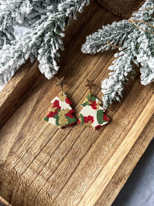 Christmas Trees with Gold Star