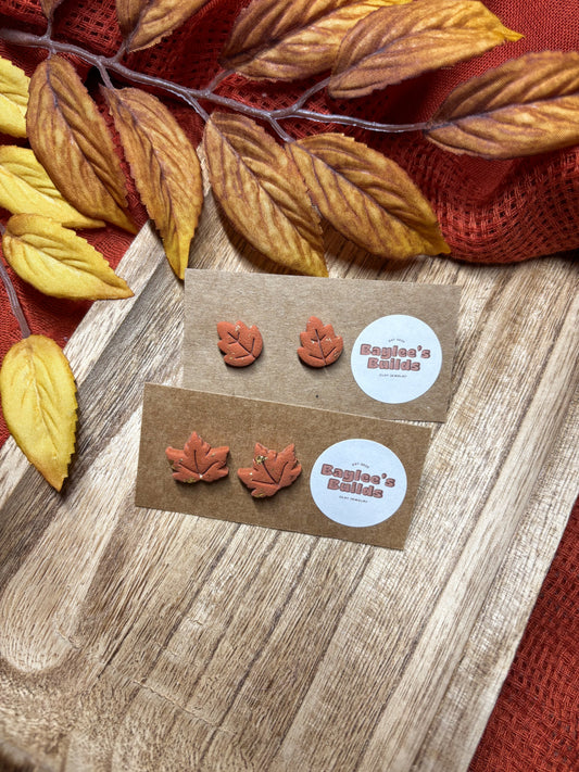 Fall Leaf Studs