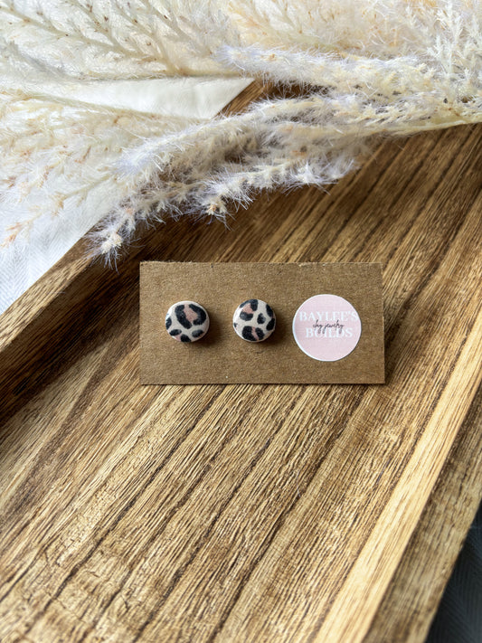 Cheetah Print Studs