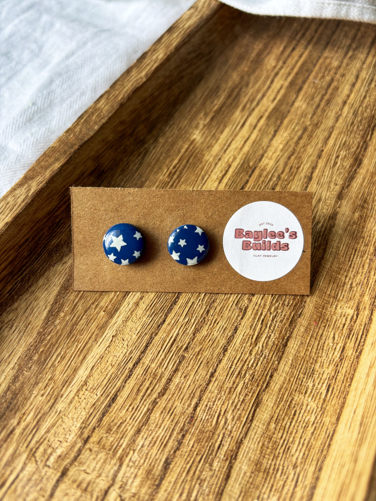 Blue Star Studs