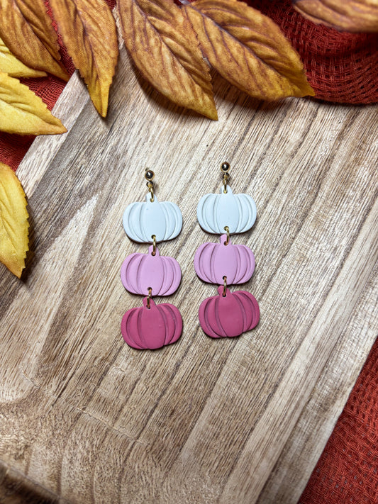 Pink Pumpkin Dangles