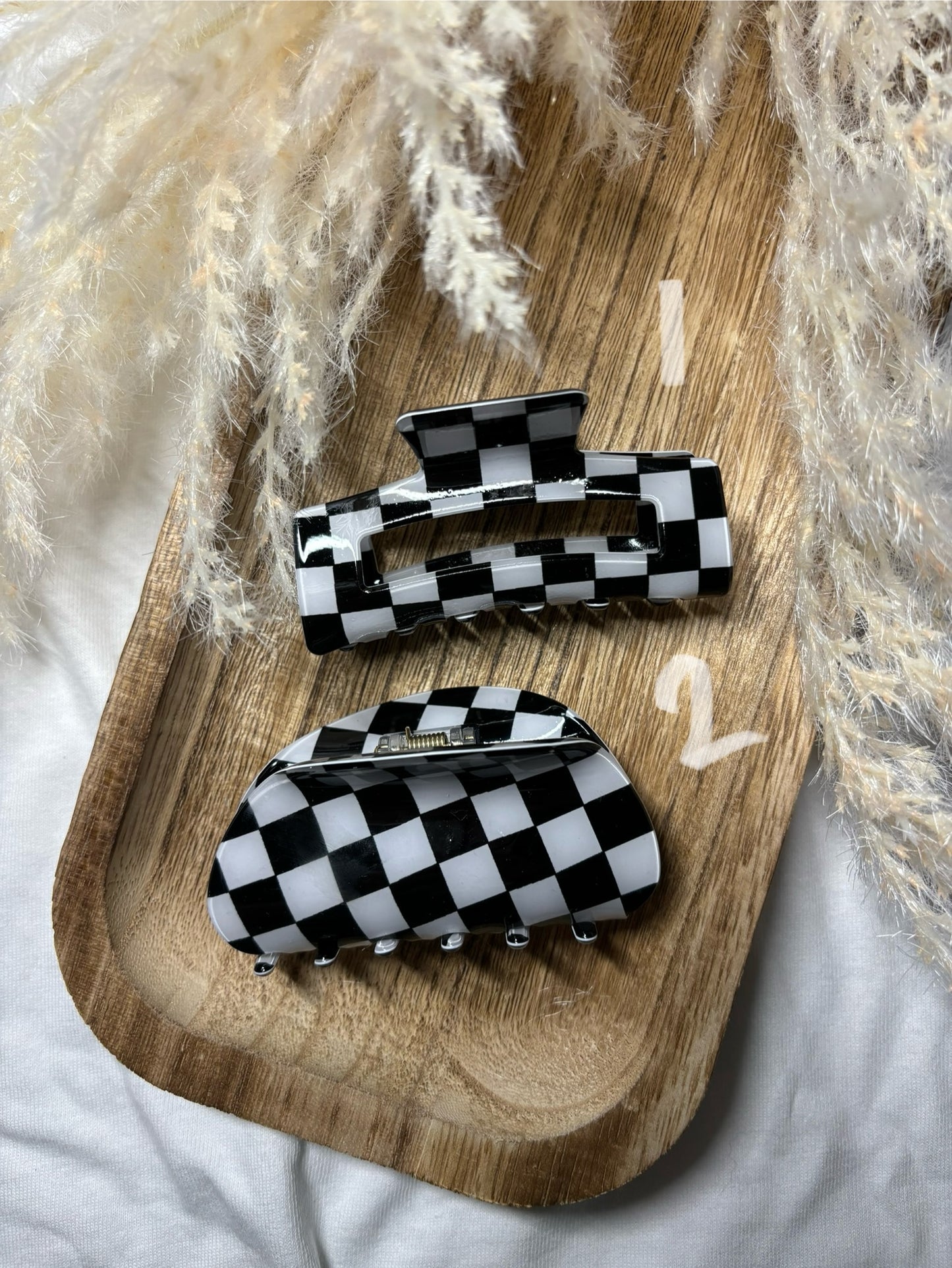 Checkered Claw Clips