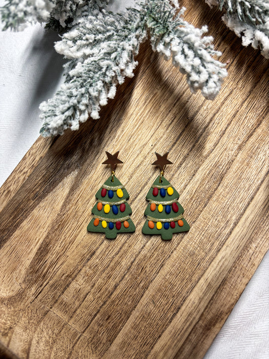 Festive Christmas Trees with Stars