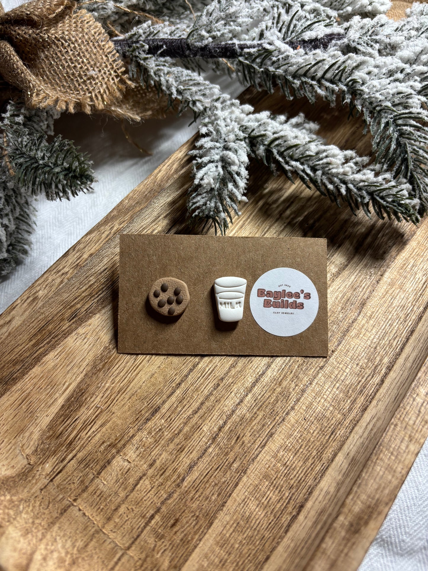 Milk & Cookies Studs