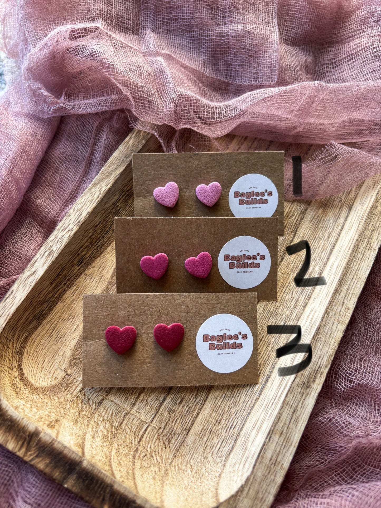 Heart Studs