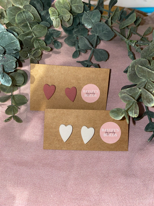 Heart Studs || Valentine’s Edition